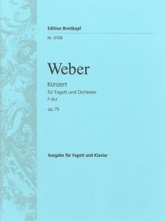 Cover Konzert F-Dur op.75 für Fagott und Orchester für Fagott und Klavier