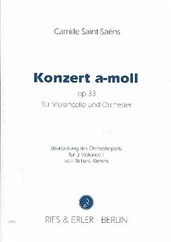 Cover Konzert a-moll op.33 für Violoncello und Orchester für Cello solo und 3 Celli Partitur und Stimmen