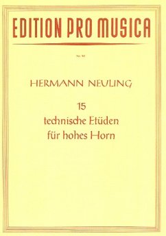 Cover 15 technische Etüden für hohes Horn