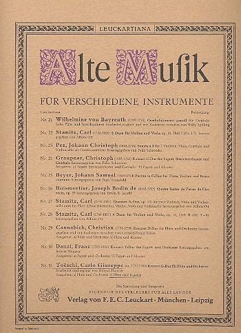 Konzert G-Dur für Flöte und Klavier Konzert G-Dur für Flöte und Klavier