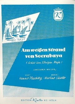 Cover Am weißen Strand von Soerabaya: für Klavier mit Text