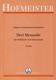 3 Menuette für Pedalharfe oder Hakenharfe 3 Menuette für Pedalharfe oder Hakenharfe