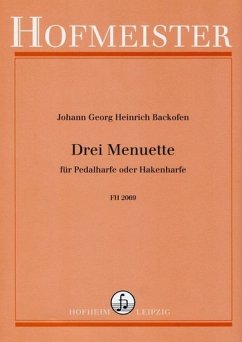 Cover 3 Menuette für Pedalharfe oder Hakenharfe