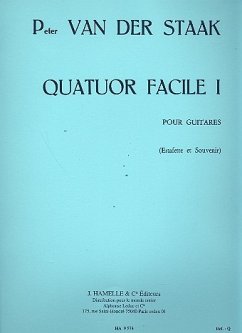 Cover Quatuor facile no.1 pour 4 guitares partition