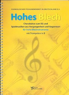 Cover Hohes Blech für 4-5 Blechbläser Spielpartitur mit Trompeten in B