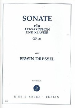 Cover Sonate op.26 für Altsaxophon und Klavier