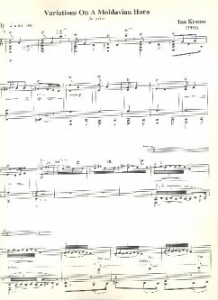 Cover Variations on a Moldavian Hora for guitar