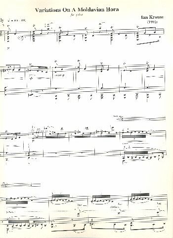 Variations on a Moldavian Hora for guitar Variations on a Moldavian Hora for guitar
