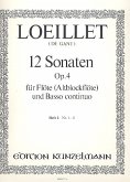 12 Sonaten op.4 Band 1 (Nr.1-3) für Flöte (Altblockflöte) und Bc 12 Sonaten op.4 Band 1 (Nr.1-3) für Flöte (Altblockflöte) und Bc