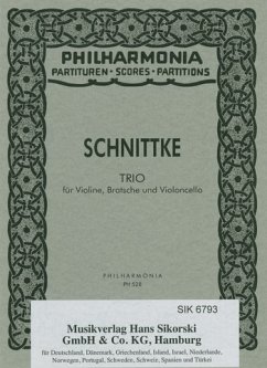Cover Trio für Streichtrio Studienpartitur