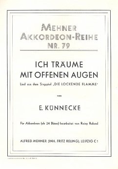 Cover Ich träume mit offenen Augen für Akkordeon