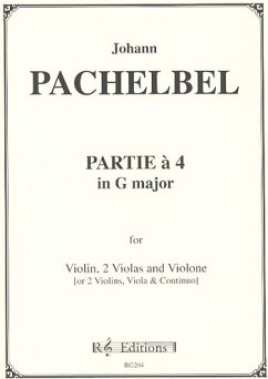 Partie a 4 in G major for 2 violins, 2 violas and violone (or other continuo), parts