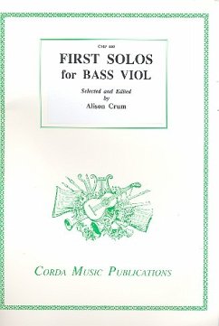 Cover First solos for bass viol