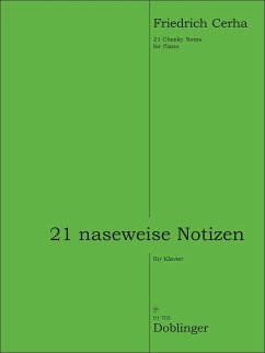 Cover 21 naseweise Notizen für Klavier