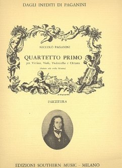 Cover Quartetto primo per violino, viola, violoncello e chitarra partitura