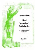 3 poppige Volkslieder für Frauenchor und Klavier Partitur