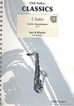 Cover 6 Gnossiennes Band 2 (Nr.4-6, +CD) für Saxophon (S/T) und Klavier