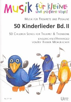 Cover 50 Kinderlieder Band 2: für Trompete und Posaune Spielpartitur