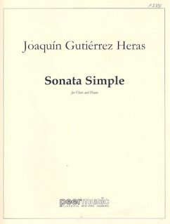 Cover Sonata simple for flute and piano