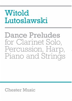 Cover Dance preludes (2nd version - 1955) for clarinet solo, percussion, harp, piano and strings full score