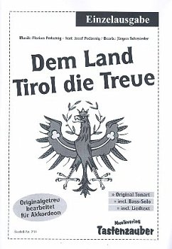 Cover Dem Land Tirol die Treue für Akkordeon (mit Text und Akkorden)