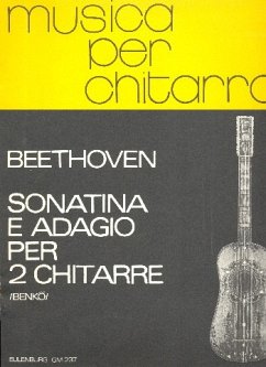 Cover Sonatine und Adagio WoO43 für 2 Gitarren Spielpartitur
