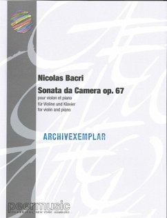 Cover Sonata da camera op.67 für Violine und Klavier