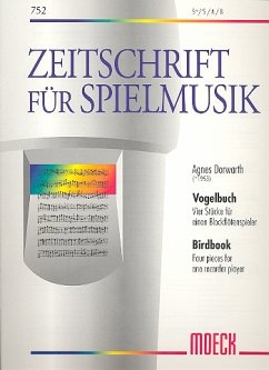 Cover Vogelbuch 4 Stücke für einen Blockflötenspieler (wechselnde Besetzung) SSINOAB