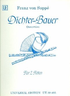 Cover OUVERTUERE AUS DICHTER UND BAUER FUER 2 FLOETEN, 2 STIMMEN LOEHR, W., BEARB.