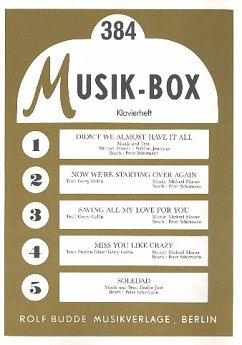 Cover Musik Box 384 Klavierheft