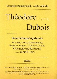 Cover Doppel-Quintett d-Moll für Flöte, Oboe, Klarinette, Horn, Fagott und 5 Streicher Partitur und Stimmen