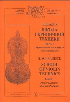 Cover Finger Exercices in 7 Positions for violin