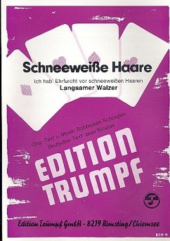 Cover Schneeweiße Haare: Einzelausgabe für Gesang und Klavier