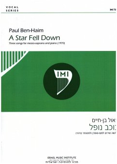 Cover A Star fell down for mezzo-soprano and piano