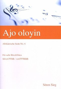 Cover Ajo oloyin für 8 Blockflöten Partitur und Stimmen