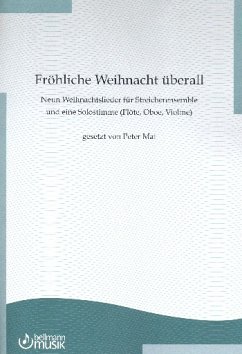 Cover Fröhliche Weihnacht überall für Flöte (Violine) und Streicher Partitur und Stimmen