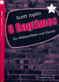 Cover 6 Ragtimes für Altblockflöte und Klavier Ragtime alive