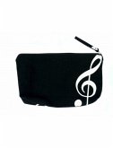 Etui Violinschlüssel schwarz mit Innenfutter 24 x 14 x 3,5 cm mit Schlaufe Etui Violinschlüssel schwarz mit Innenfutter 24 x 14 x 3,5 cm mit Schlaufe