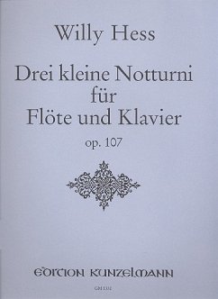 Cover 3 kleine Notturni op.107 für Flöte und Klavier