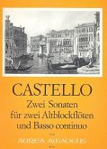 2 Sonaten für 2 Altblockflöten und Bc 2 Sonaten für 2 Altblockflöten und Bc