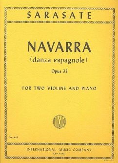 Navarra Danza espagnole op.33 for 2 violins and piano parts