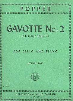 Gavotte op.23,2 for cello and piano Gavotte op.23,2 for cello and piano