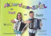 Akkordeonspiel mit Tasti und Basti Band 1 Set (Schule/Workshop/Schatzkiste)