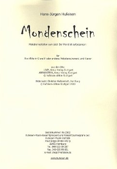 Mondenschein für Blockflöte (oder anderes Melodieinstrument) und Klavier