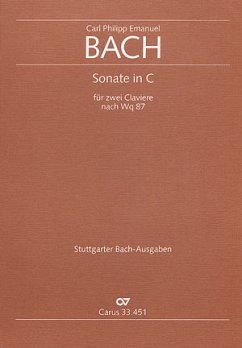 Cover Sonate C-Dur nach WQ87 für 2 Klaviere