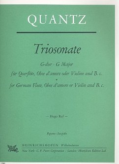 Cover Triosonate G-Dur für Flöte, Oboe d'amore (Violine) und Bc 4 Stimmen