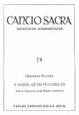 O mara quam pulchra es für Tenor (Sopran) und Bc