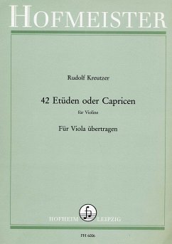 Cover 42 Etüden oder Capricen für Violine für Viola übertragen