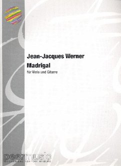 Cover Madrigal für Viola und Gitarre Partitur und Viola