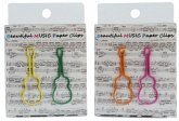 Büroklammer akustische Gitarre bunt 4 cm (Set mit 12 Stück) Büroklammer akustische Gitarre bunt 4 cm (Set mit 12 Stück)